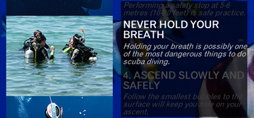 Safety tips for scuba diving small