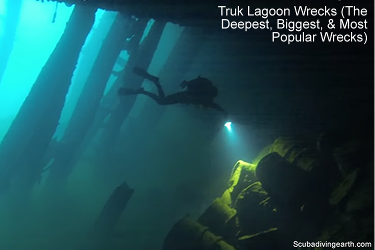 Truk Lagoon Wrecks (The Deepest, Biggest, & Most Popular Wrecks)