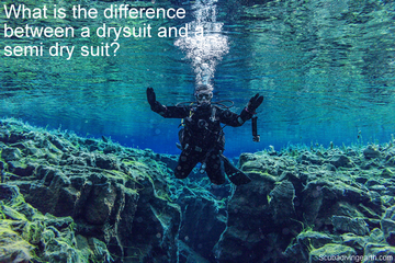 What is the difference between a drysuit and a semi dry suit small