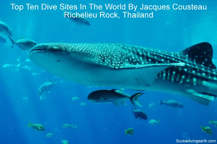 Top ten dive sites in the world by Jacques Cousteau - Richelieu Rock Thailand