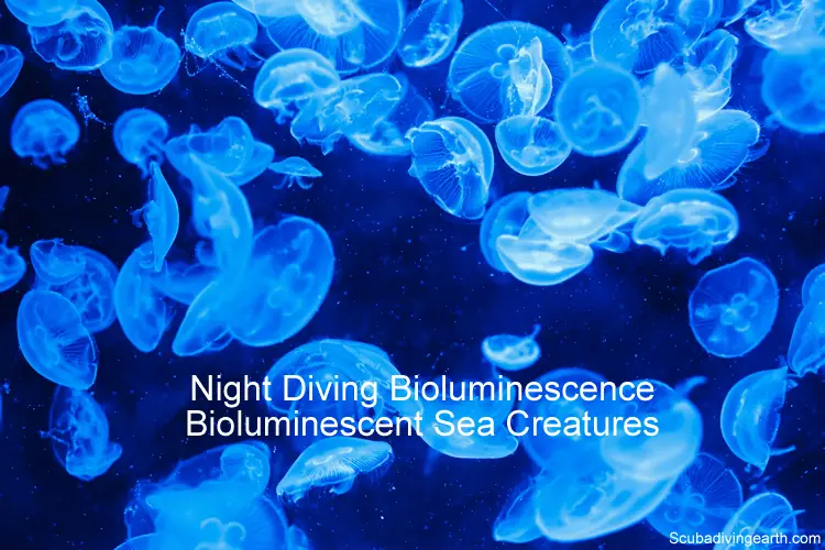 Night Diving Bioluminescence and bioluminescent sea creatures