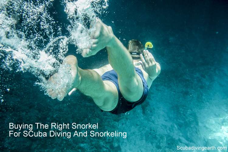 Buying the right snorkel for scuba diving and for snorkeling