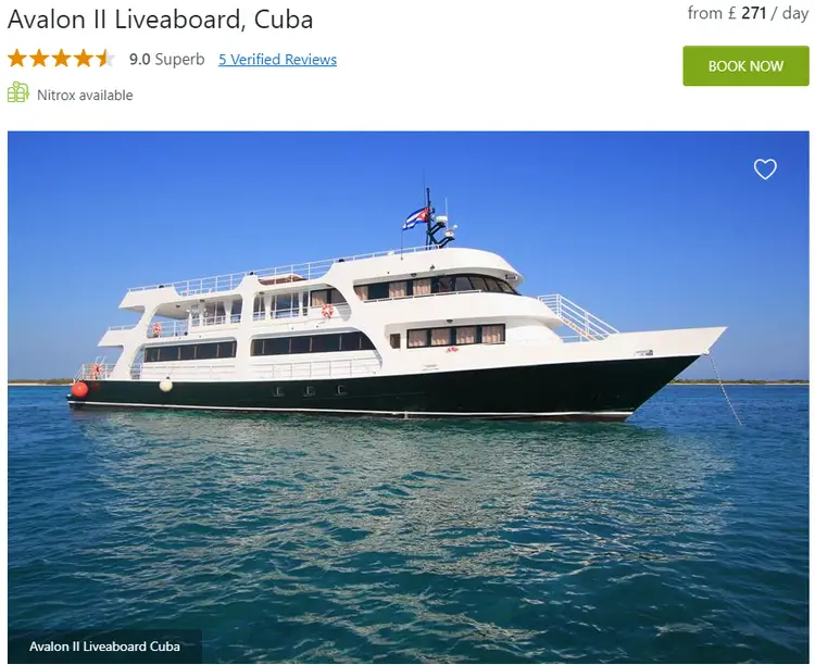 Cuba Avalon II Liveaboard overview