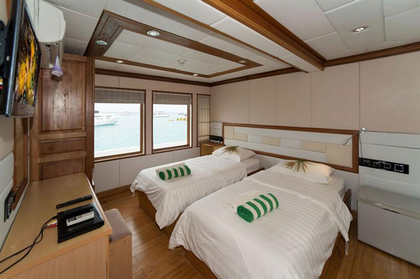 Features of Maldives Emperor Virgo liveaboard cabin review