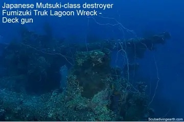 Scuba Dive The Fumizuki Destroyer Truk Lagoon Wreck