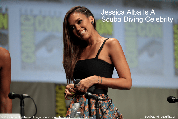 Jessica Alba Scuba Diving Celebrity