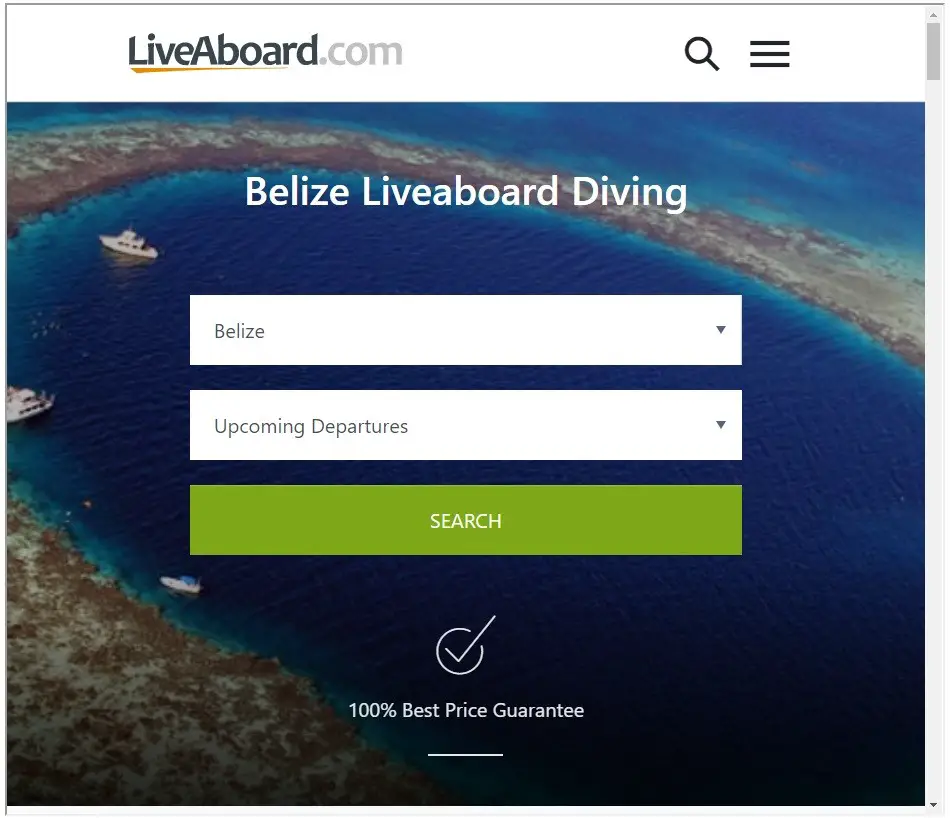 Liveaboard.com search Belize