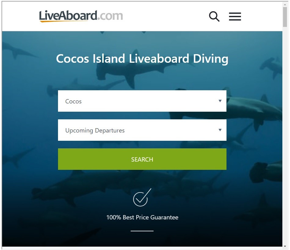 Liveaboard.com search Cocos Islands liveaboards