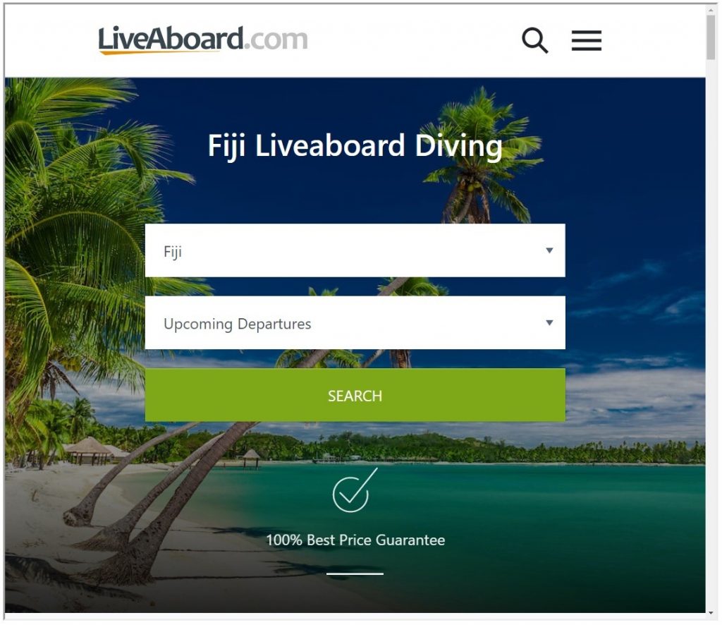 Liveaboard.com search Fiji