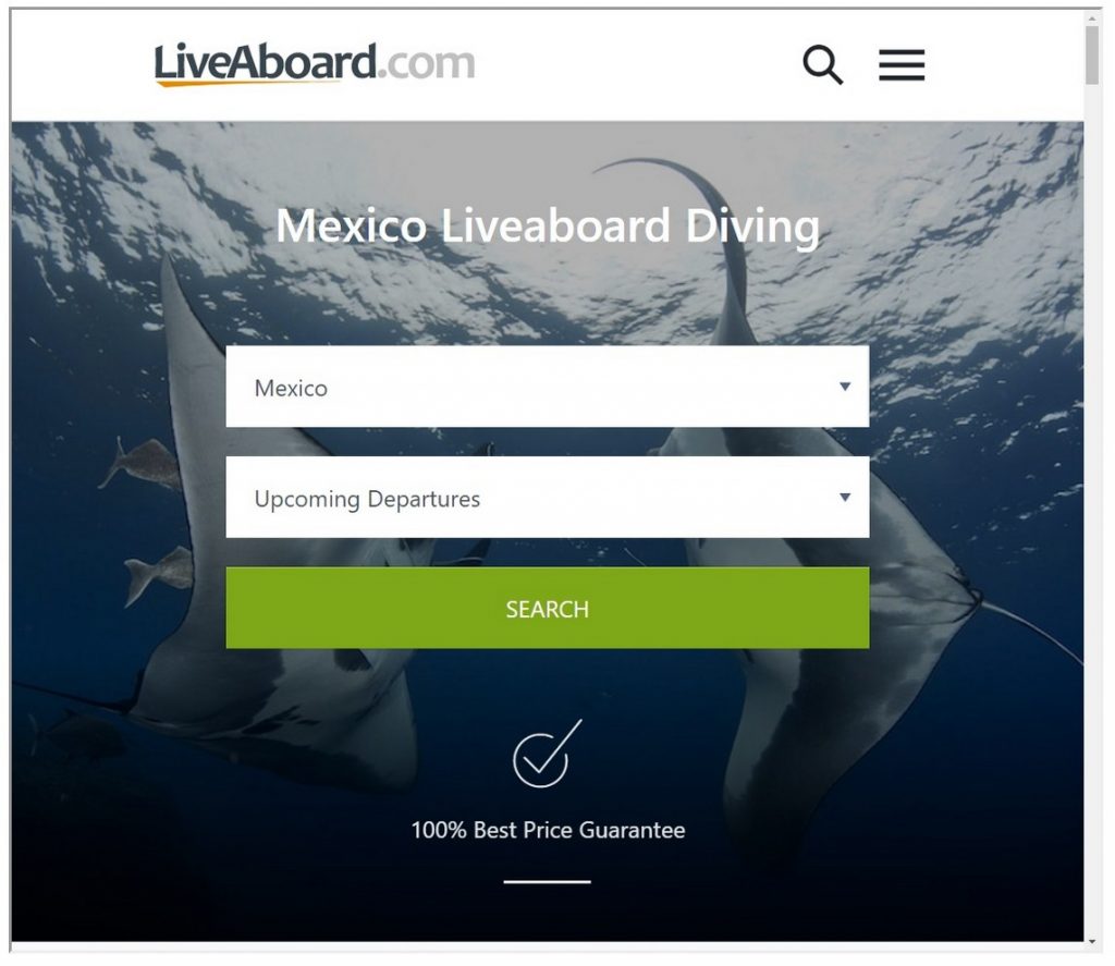 Liveaboard.com search Mexico-scroll