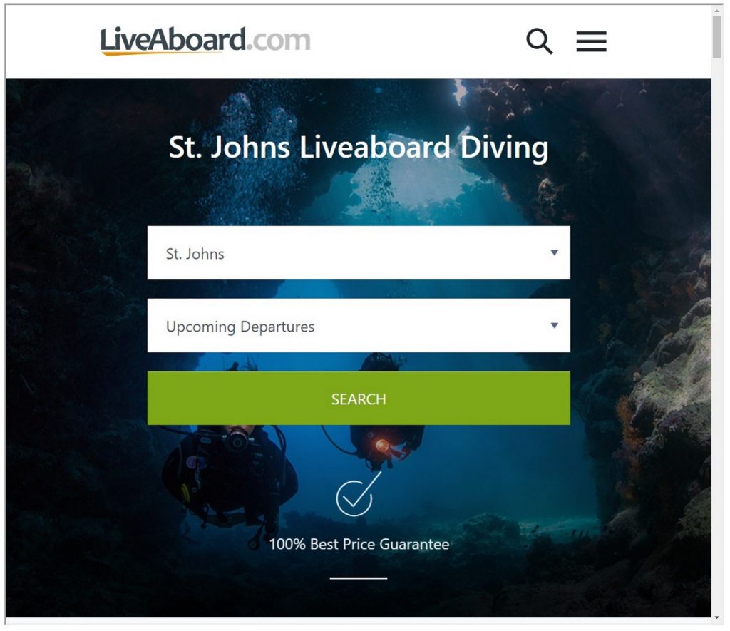 Liveaboard.com search St. Johns-scroll