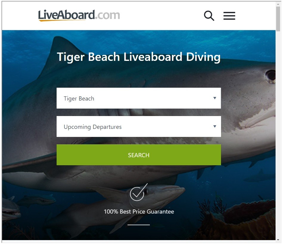Liveaboard.com search Tiger Beach Bahamas