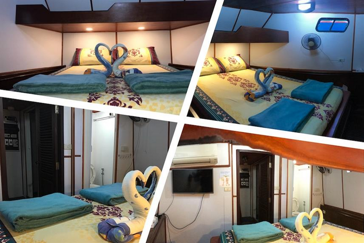 MV Miss Moon Liveaboard Review inside the boat - Master cabin