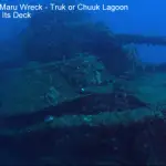 San Francisco Maru Wreck - Truk or Chuuk Lagoon Battle Tank On Its Deck small