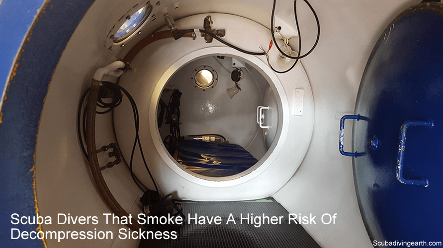 Scuba divers that smoke have a higher risk of decompression sickness