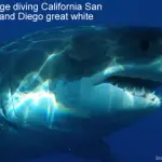 Shark cage diving California San Diego - Sand Diego great white shark