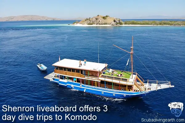 Shenron liveaboard offers 3 day dive trips to Komodo Indonesia