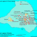 Truk Lagoon wreck map - Chuuk wrecks small