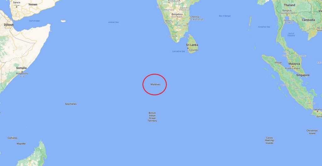 Where is the Maldives on a map - Indian Ocean map of Maldives