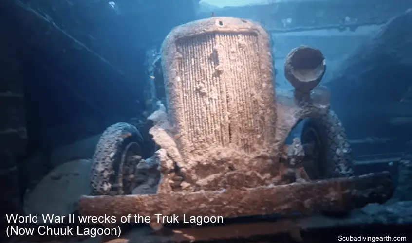 World War II wrecks of the Truk Lagoon - Now Chuuk Lagoon